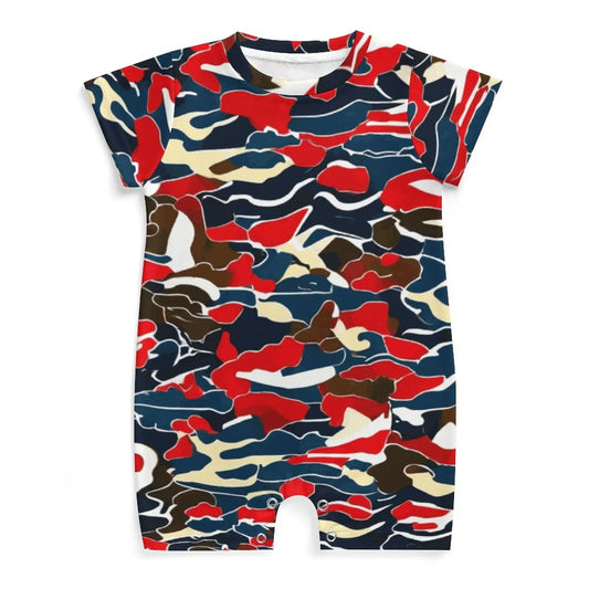 Payolie Abstract Short Sleeve Baby Bodysuit Romper - Payolie