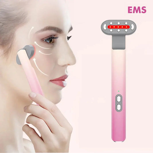 HexoSkin™ LED Eye & Face Lifting Massager: EMS Sonic Vibration Device for Dark Circles, Eye Bags, and Skin Tightening - Payolie