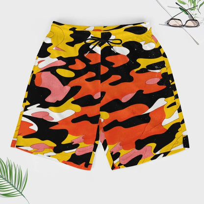 Payolie Abstract Camo Hawaiian shorts with 4 Pockets - Payolie