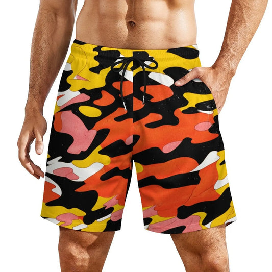 Payolie Abstract Camo Hawaiian shorts with 4 Pockets - Payolie